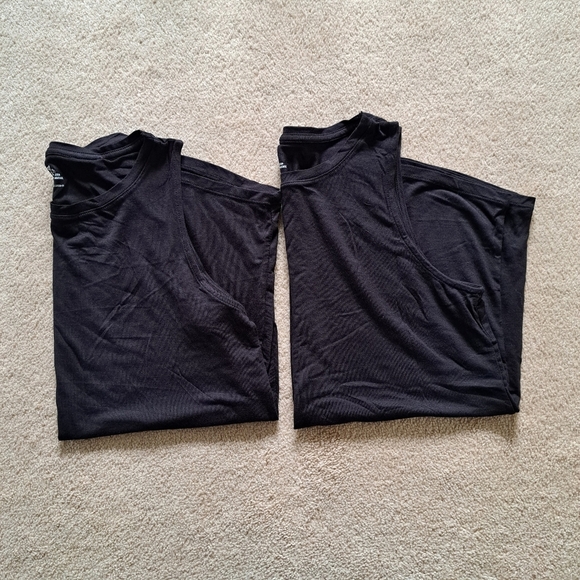 Jane and Bleecker Lounge Tanks Set Of 2 Ladies Size Small Black Sleeveless Tops - Picture 9 of 9